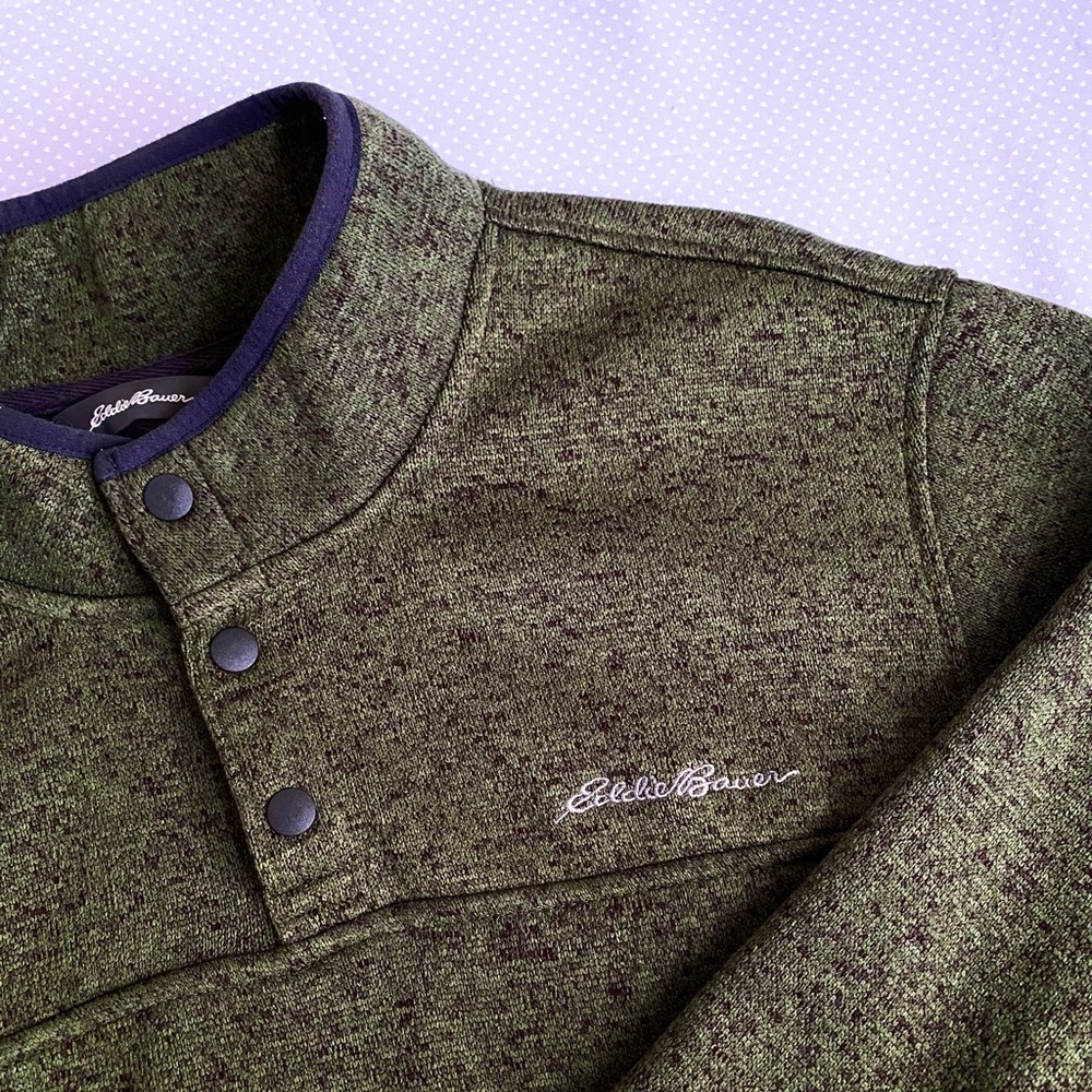 Eddie Brauer Green Pull Over Mens XL